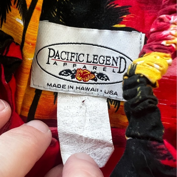 Tropical Hawaiian Red and Yellow Sundress - Picture 2 of 3